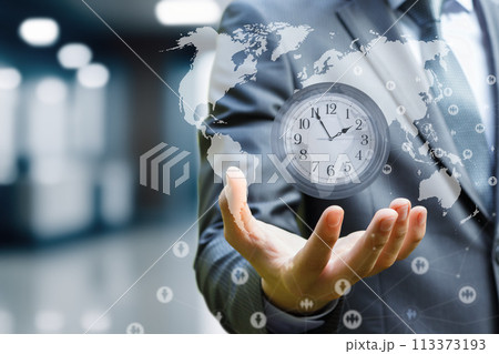 The concept of time management in business process. 113373193