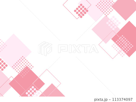 正方形 模様 ピンク フレーム 正方形 模様 ピンク フレーム 113374097