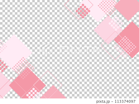 正方形 模様 ピンク フレーム 正方形 模様 ピンク フレーム 113374097