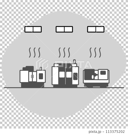 ライトに照らされたNCマシニング 113375202