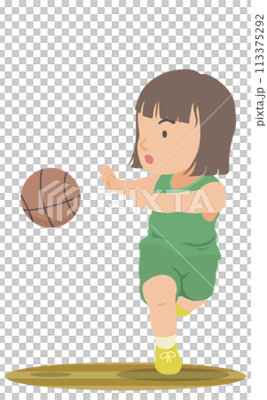 ランニングパスキャッチ バスケットボール ランニングパスキャッチ バスケットボール 113375292