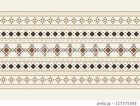 ethnic pattern texture design background print abstract seamless vector textile. ethnic style illustration graphic fabric ornament geometric decorative decoration art wallpaper. ethnic art floral. ethnic pattern texture design background print abstract seamless vector textile. ethnic style illustration graphic fabric ornament geometric decorative decoration art wallpaper. ethnic art floral. 113375308