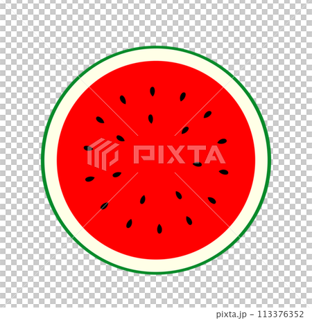 Illustration of a cut red watermelon Illustration of a cut red watermelon 113376352