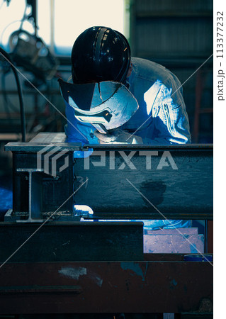 工場の溶接工 113377232