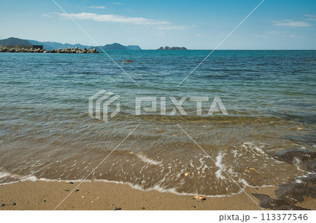 栖原海岸(苅藻島・毛無島を望む)　【和歌山県湯浅町】 113377546