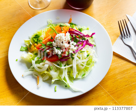 Turkish traditional choban salad Turkish traditional choban salad 113377807
