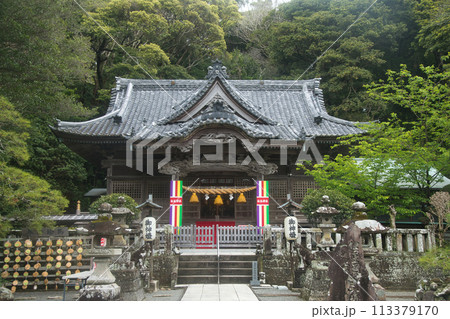 白濱神社(拝殿)　【静岡県下田市白浜】 113379170