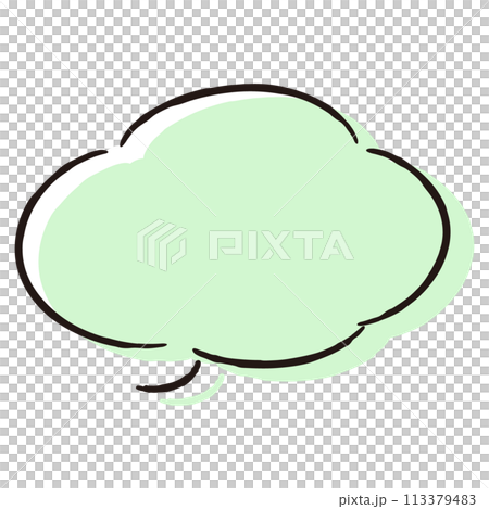 簡單時尚的手繪泡泡(彩色、單色、橫寫) 簡單時尚的手繪泡泡(彩色、單色、橫寫) 113379483