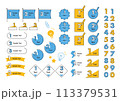 数字付きのシンプル可愛い見出し2 113379531