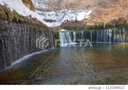 白糸の滝　長野県軽井沢　北軽井沢　 113380022