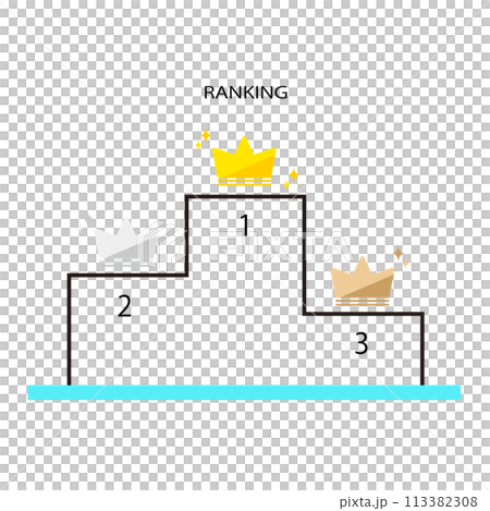 Cute podium vector material 113382308