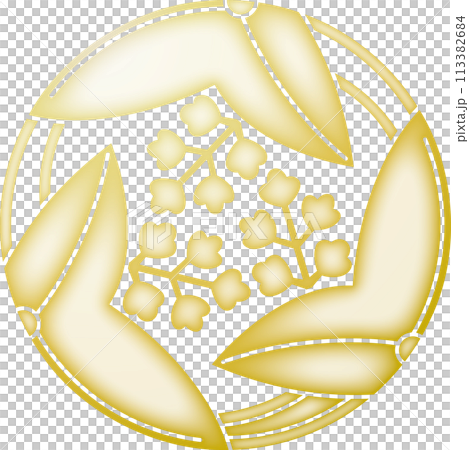 Family crest: Three-part iris [gold] 113382684