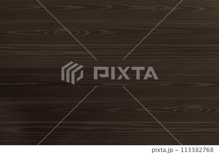 茶色いきれいな木目のテクスチャ背景（横） 113382768