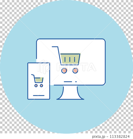 アイコン　3色　ECサイト 113382824