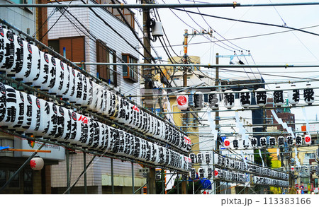 千葉県浦安市の例大祭の浦安三社祭の風景 113383166