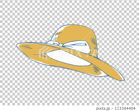 草帽的簡單圖解 113384404