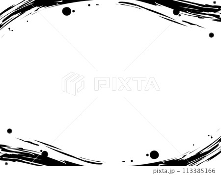 筆で描いたような枠 113385166