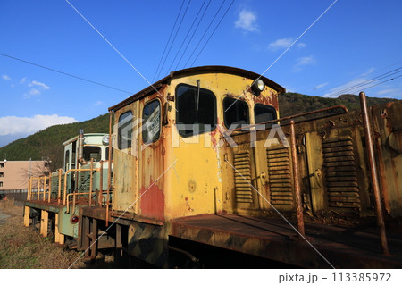 渡良瀬渓谷鉄道足尾駅に保存されている作業車両 113385972