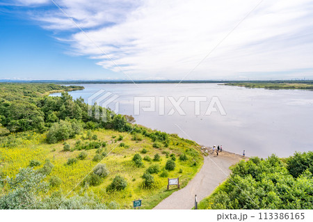 道の駅ウトナイ湖　展望台からの風景 113386165