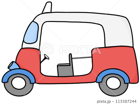 Open three-wheeled taxi	 113387244