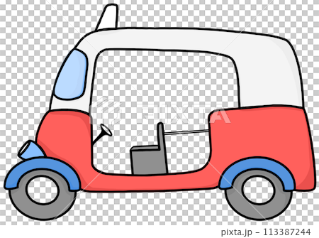Open three-wheeled taxi	 113387244