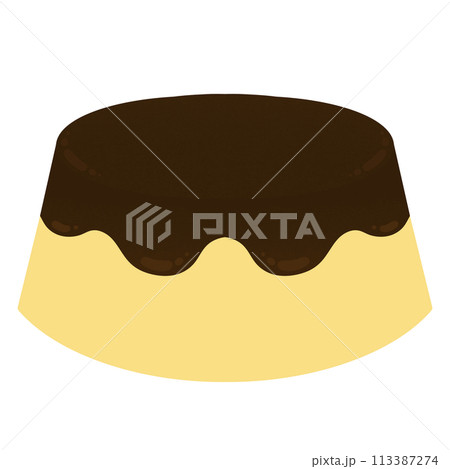 Pudding Cartoon illustration Sweet Cartoon Dessert Cartoon 113387274