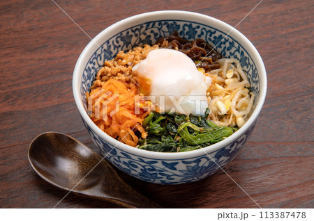 韓国料理のビビンバ丼 韓国料理のビビンバ丼 113387478