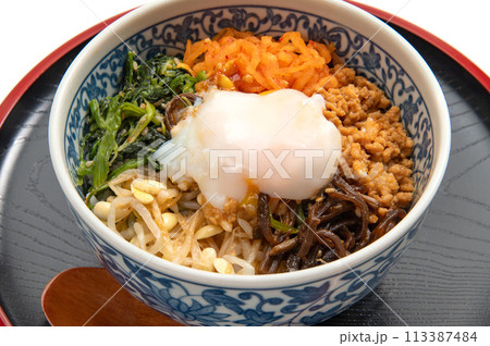 韓国料理のビビンバ丼 韓国料理のビビンバ丼 113387484