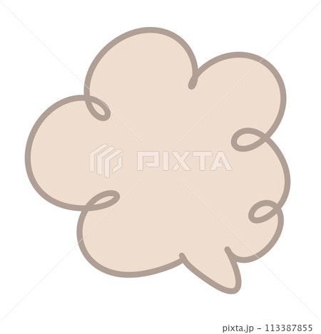 Cloud Speech Bubble Arrow Text Bubble Arrow Manga Bubble Text Manga Speech Bubble Text Comic Bubble Text Manga Comic Speech Message Box Bubble Speak Bubble Concept Bubble Brown Speech Bubbles 113387855