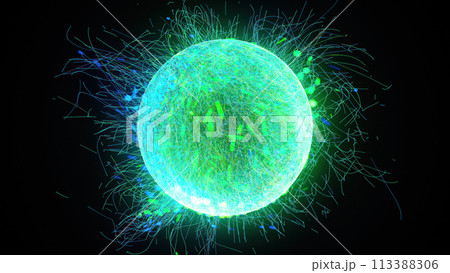 Abstract Sphere made of lines Abstract Sphere made of lines 113388306