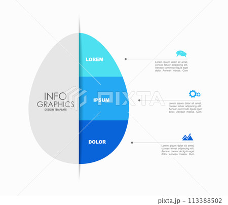 Infographic design template with place for your data. Vector illustration. 113388502