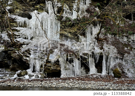 秩父市大滝三十槌の氷柱 秩父市大滝三十槌の氷柱 113388842