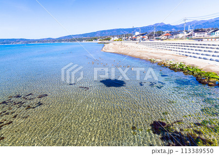 【新潟県_佐渡_佐和田海岸】夏を待つ佐和田海水浴場 【新潟県_佐渡_佐和田海岸】夏を待つ佐和田海水浴場 113389550