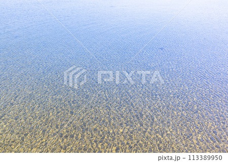 【新潟県_佐渡_佐和田海岸】煌きの砂浜 佐和田海水浴場 113389950