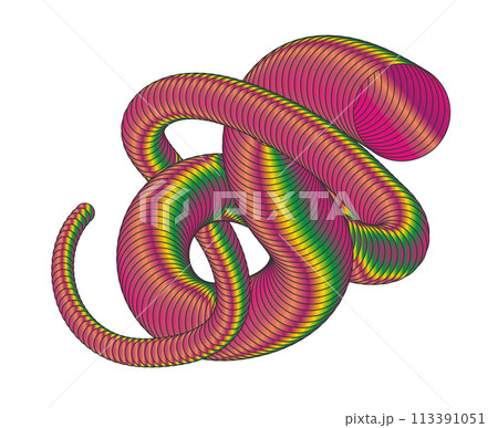 The spiral. The dynamic shape of the parallel lines creates the illusion of volume. A design element for creative ideas The spiral. The dynamic shape of the parallel lines creates the illusion of volume. A design element for creative ideas 113391051