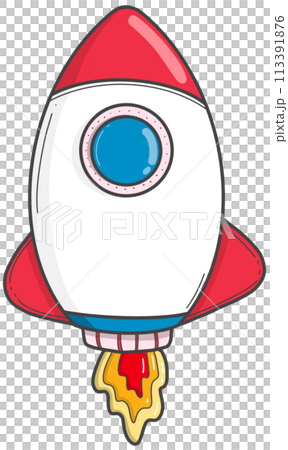 rocket cartoon rocket cartoon 113391876