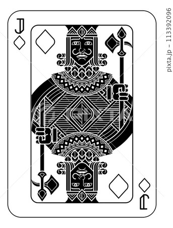 Playing Cards Deck Pack Jack Of Diamonds Design Playing Cards Deck Pack Jack Of Diamonds Design 113392096