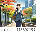 スーツを着た女性 113392155