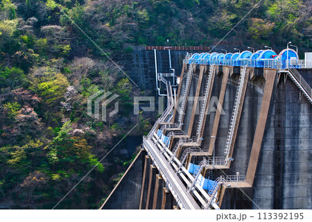 神奈川津久井湖 城山ダムの風景 113392195