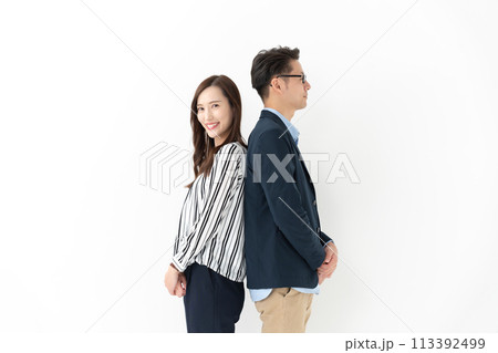 ビジネス 男女 ミドル ビジネス 男女 ミドル 113392499