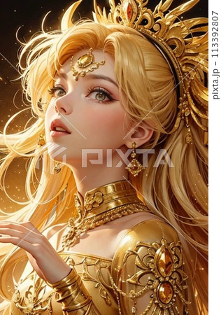 これぞ女神、天を仰いで願い事 これぞ女神、天を仰いで願い事 113392807