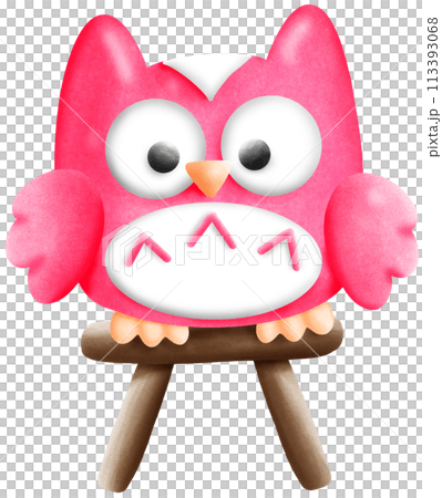 owl, bird, cartoon 113393068