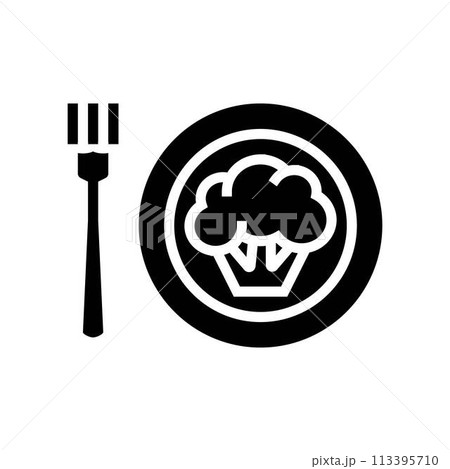 plant based nutrition vegan food glyph icon vector illustration 113395710
