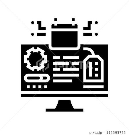 early adopter tech enthusiast glyph icon vector illustration 113395753