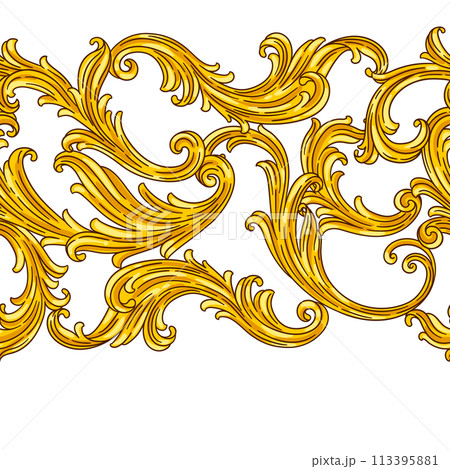 Floral Pattern In Baroque Style Decorative 113395881 PIXTA floral-pattern-in-baroque-style-decorative-113395881-pixta