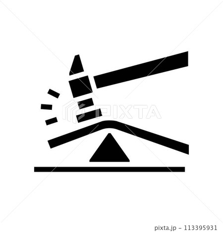 forming blacksmith glyph icon vector illustration 113395931