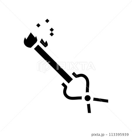 hot metal blacksmith glyph icon vector illustration hot metal blacksmith glyph icon vector illustration 113395939