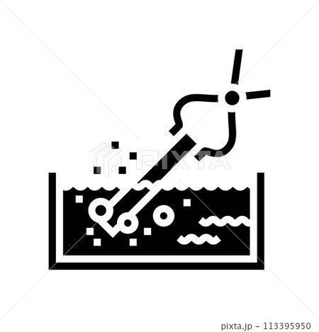 quenching blacksmith glyph icon vector illustration quenching blacksmith glyph icon vector illustration 113395950