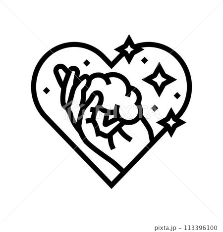 lifestyle vegan food line icon vector illustration 113396100