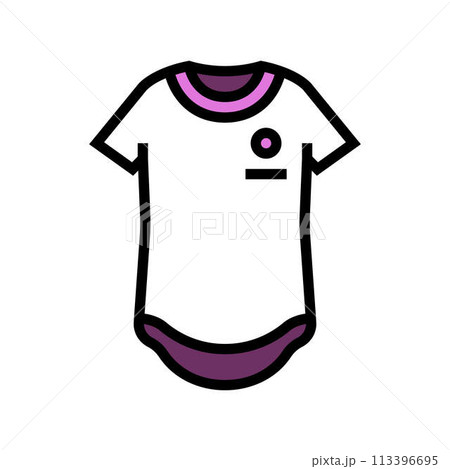longline tee streetwear cloth fashion color icon vector illustration longline tee streetwear cloth fashion color icon vector illustration 113396695